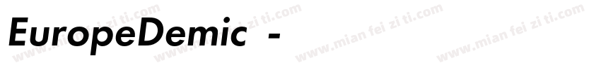 EuropeDemic中文字体转换