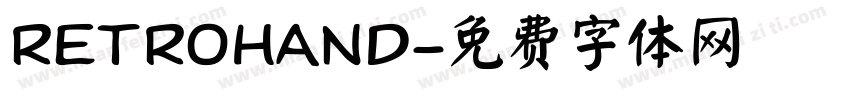 RETROHAND字体转换