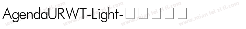 AgendaURWT-Light字体转换
