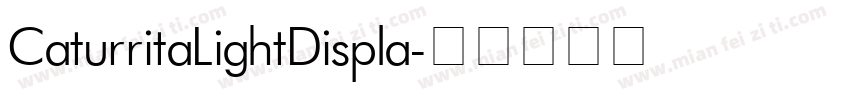 CaturritaLightDispla字体转换