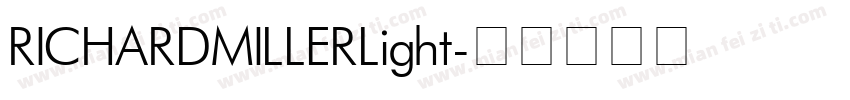RICHARDMILLERLight字体转换