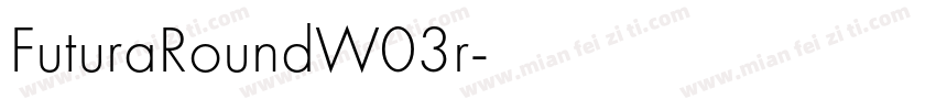 FuturaRoundW03r字体转换