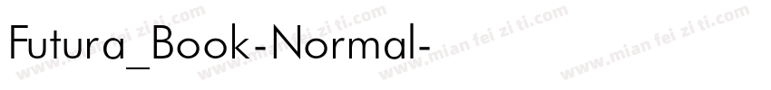 Futura_Book-Normal字体转换
