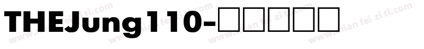 THEJung110字体转换