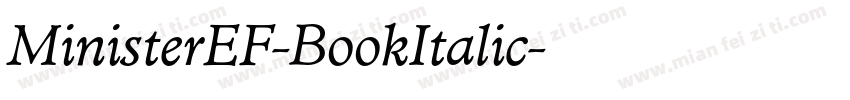 MinisterEF-BookItalic字体转换