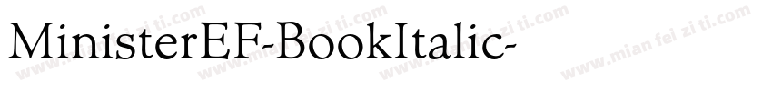 MinisterEF-BookItalic字体转换