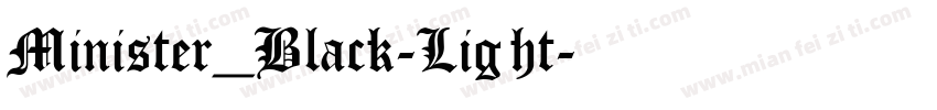 Minister_Black-Light字体转换