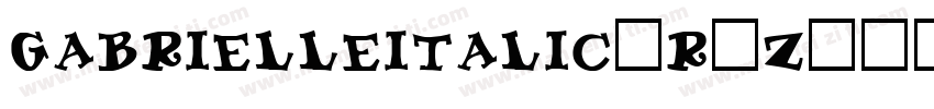 GabrielleItalic-r9Z9字体转换