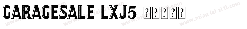 GarageSale-lxj5字体转换