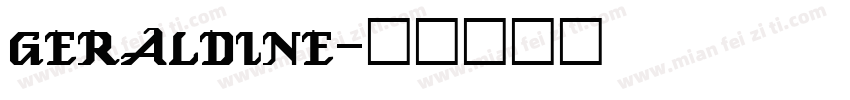 GERALDINE字体转换