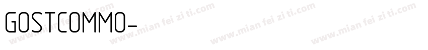 GOSTCOMMO字体转换