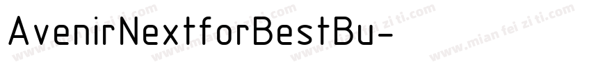 AvenirNextforBestBu字体转换