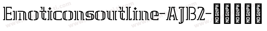 Emoticonsoutline-AJB2字体转换