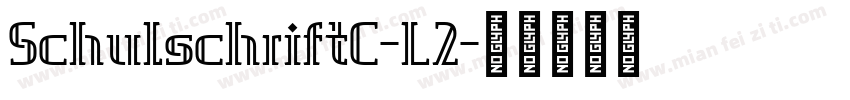 SchulschriftC-L2字体转换