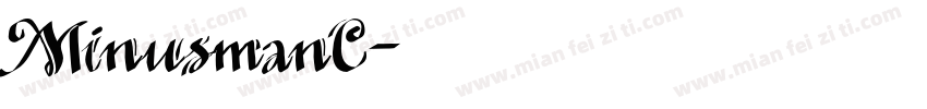 MinusmanC字体转换