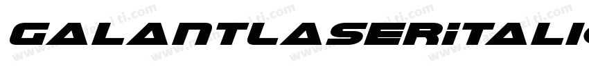 GalantLaserItalic-KrPp字体转换