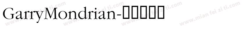 GarryMondrian字体转换