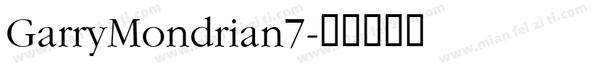 GarryMondrian7字体转换