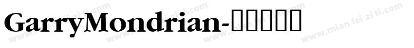 GarryMondrian字体转换