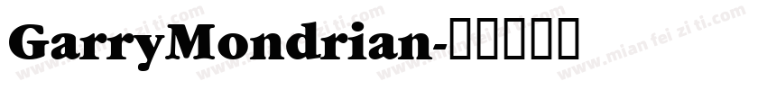 GarryMondrian字体转换