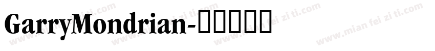 GarryMondrian字体转换