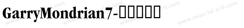 GarryMondrian7字体转换