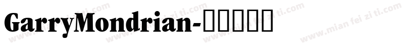 GarryMondrian字体转换