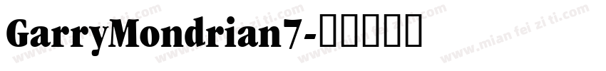 GarryMondrian7字体转换