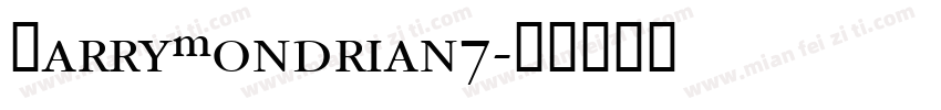 GarryMondrian7字体转换