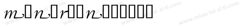 mondrian字体转换