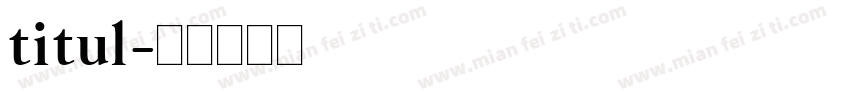 titul字体转换