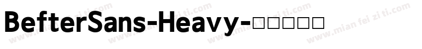 BefterSans-Heavy字体转换
