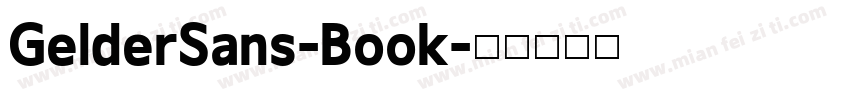 GelderSans-Book字体转换