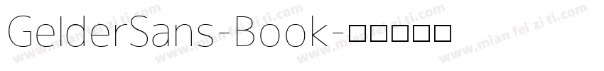 GelderSans-Book字体转换