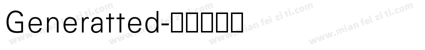 Generatted字体转换
