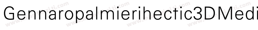 Gennaropalmierihectic3DMedium-rAXK字体转换