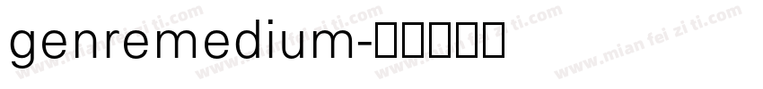 genremedium字体转换