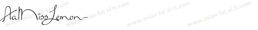 AaMissLemon字体转换