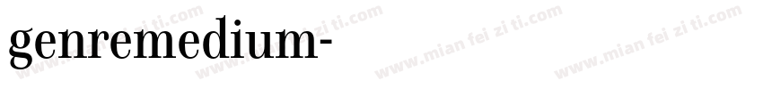 genremedium字体转换