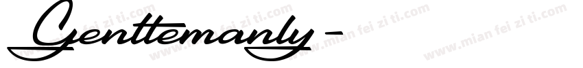 Gentlemanly字体转换