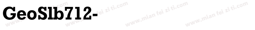 GeoSlb712字体转换
