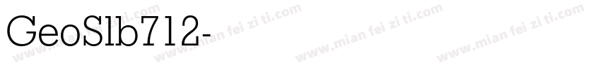 GeoSlb712字体转换