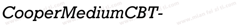 CooperMediumCBT字体转换