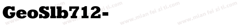 GeoSlb712字体转换