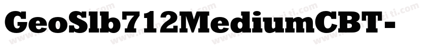 GeoSlb712MediumCBT字体转换