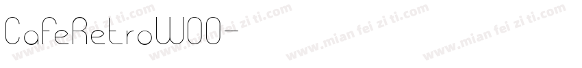 CafeRetroW00字体转换