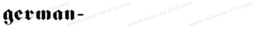 german字体转换