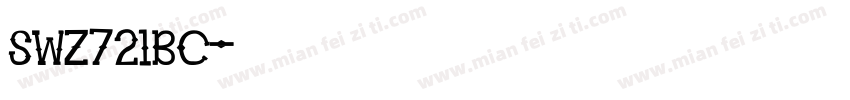 SWZ721BC字体转换