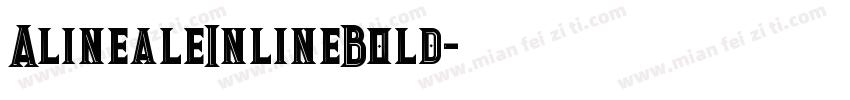 AlinealeInlineBold字体转换