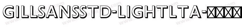 GillSansStd-Lightlta字体转换
